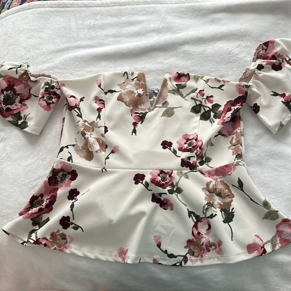 Charlotte Russe Pink Rose Top
